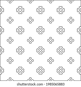 Vector monochrome pattern, Abstract texture for fabric print, card, table cloth, furniture, banner, cover, invitation, decoration, wrapping.