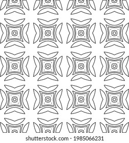 Vector monochrome pattern, Abstract texture for fabric print, card, table cloth, furniture, banner, cover, invitation, decoration, wrapping.