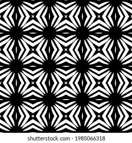 Vector monochrome pattern, Abstract texture for fabric print, card, table cloth, furniture, banner, cover, invitation, decoration, wrapping.