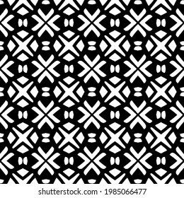 Vector monochrome pattern, Abstract texture for fabric print, card, table cloth, furniture, banner, cover, invitation, decoration, wrapping.