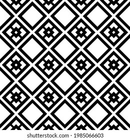 Vector monochrome pattern, Abstract texture for fabric print, card, table cloth, furniture, banner, cover, invitation, decoration, wrapping.