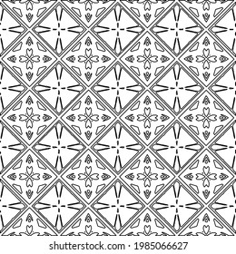 Vector monochrome pattern, Abstract texture for fabric print, card, table cloth, furniture, banner, cover, invitation, decoration, wrapping.