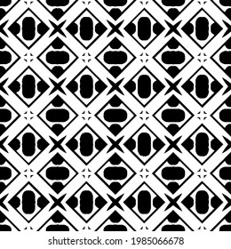 Vector monochrome pattern, Abstract texture for fabric print, card, table cloth, furniture, banner, cover, invitation, decoration, wrapping.