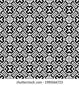 Vector monochrome pattern, Abstract texture for fabric print, card, table cloth, furniture, banner, cover, invitation, decoration, wrapping.