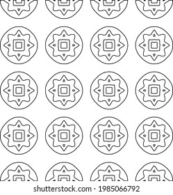 Vector monochrome pattern, Abstract texture for fabric print, card, table cloth, furniture, banner, cover, invitation, decoration, wrapping.