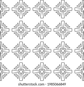 Vector monochrome pattern, Abstract texture for fabric print, card, table cloth, furniture, banner, cover, invitation, decoration, wrapping.