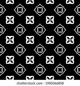 Vector monochrome pattern, Abstract texture for fabric print, card, table cloth, furniture, banner, cover, invitation, decoration, wrapping.