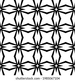 Vector monochrome pattern, Abstract texture for fabric print, card, table cloth, furniture, banner, cover, invitation, decoration, wrapping.