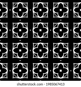 Vector monochrome pattern, Abstract texture for fabric print, card, table cloth, furniture, banner, cover, invitation, decoration, wrapping.