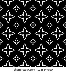 Vector monochrome pattern, Abstract texture for fabric print, card, table cloth, furniture, banner, cover, invitation, decoration, wrapping.