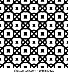 Vector monochrome pattern, Abstract texture for fabric print, card, table cloth, furniture, banner, cover, invitation, decoration, wrapping.