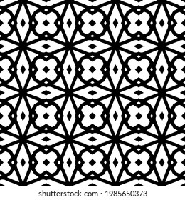 Vector monochrome pattern, Abstract texture for fabric print, card, table cloth, furniture, banner, cover, invitation, decoration, wrapping.