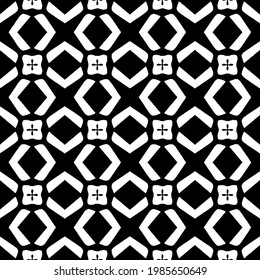 Vector monochrome pattern, Abstract texture for fabric print, card, table cloth, furniture, banner, cover, invitation, decoration, wrapping.