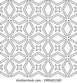 Vector monochrome pattern, Abstract texture for fabric print, card, table cloth, furniture, banner, cover, invitation, decoration, wrapping.