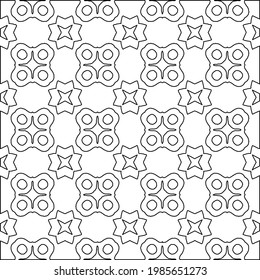 Vector monochrome pattern, Abstract texture for fabric print, card, table cloth, furniture, banner, cover, invitation, decoration, wrapping.