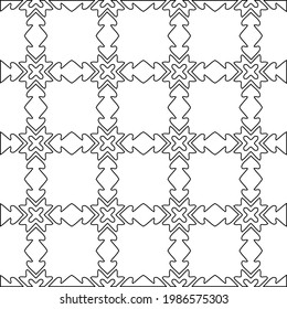 Vector monochrome pattern, Abstract texture for fabric print, card, table cloth, furniture, banner, cover, invitation, decoration, wrapping.