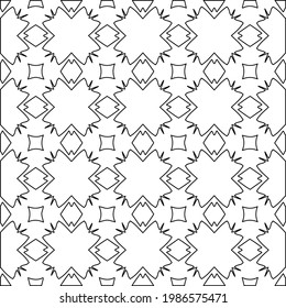 Vector monochrome pattern, Abstract texture for fabric print, card, table cloth, furniture, banner, cover, invitation, decoration, wrapping.
