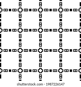 Vector monochrome pattern, Abstract texture for fabric print, card, table cloth, furniture, banner, cover, invitation, decoration, wrapping.