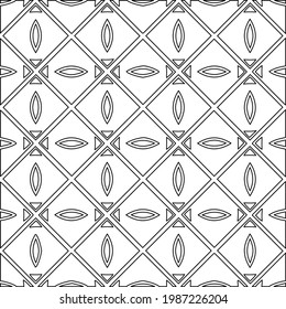 Vector monochrome pattern, Abstract texture for fabric print, card, table cloth, furniture, banner, cover, invitation, decoration, wrapping.