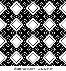 Vector monochrome pattern, Abstract texture for fabric print, card, table cloth, furniture, banner, cover, invitation, decoration, wrapping.