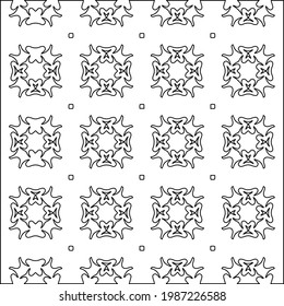 Vector monochrome pattern, Abstract texture for fabric print, card, table cloth, furniture, banner, cover, invitation, decoration, wrapping.