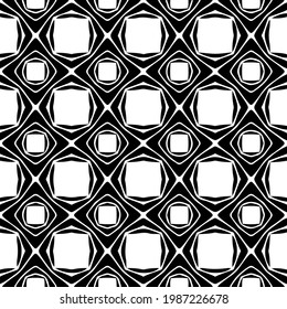 Vector monochrome pattern, Abstract texture for fabric print, card, table cloth, furniture, banner, cover, invitation, decoration, wrapping.