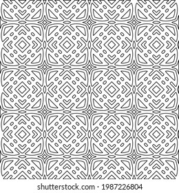 Vector monochrome pattern, Abstract texture for fabric print, card, table cloth, furniture, banner, cover, invitation, decoration, wrapping.