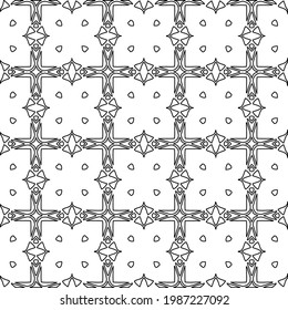 Vector monochrome pattern, Abstract texture for fabric print, card, table cloth, furniture, banner, cover, invitation, decoration, wrapping.