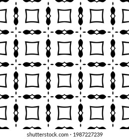 Vector monochrome pattern, Abstract texture for fabric print, card, table cloth, furniture, banner, cover, invitation, decoration, wrapping.