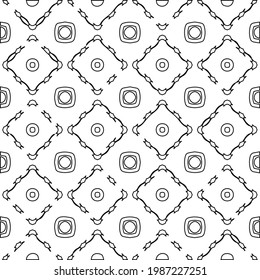 Vector monochrome pattern, Abstract texture for fabric print, card, table cloth, furniture, banner, cover, invitation, decoration, wrapping.