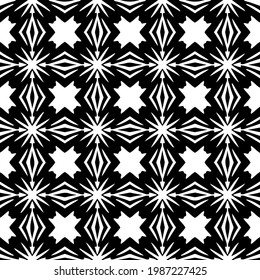 Vector monochrome pattern, Abstract texture for fabric print, card, table cloth, furniture, banner, cover, invitation, decoration, wrapping.