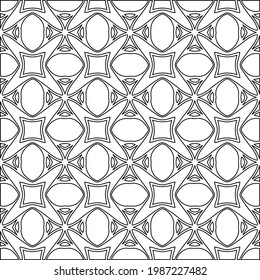 Vector monochrome pattern, Abstract texture for fabric print, card, table cloth, furniture, banner, cover, invitation, decoration, wrapping.
