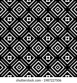 Vector monochrome pattern, Abstract texture for fabric print, card, table cloth, furniture, banner, cover, invitation, decoration, wrapping.