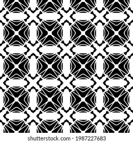 Vector monochrome pattern, Abstract texture for fabric print, card, table cloth, furniture, banner, cover, invitation, decoration, wrapping.