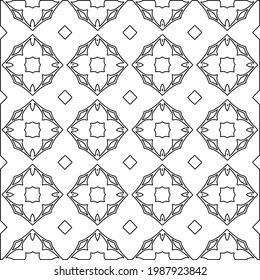 Vector monochrome pattern, Abstract texture for fabric print, card, table cloth, furniture, banner, cover, invitation, decoration, wrapping.
