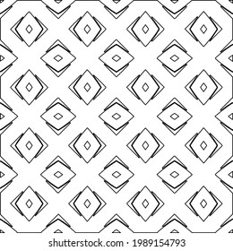 Vector monochrome pattern, Abstract texture for fabric print, card, table cloth, furniture, banner, cover, invitation, decoration, wrapping.