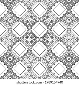 Vector monochrome pattern, Abstract texture for fabric print, card, table cloth, furniture, banner, cover, invitation, decoration, wrapping.