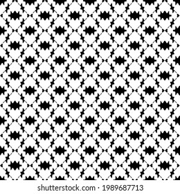 Vector monochrome pattern, Abstract texture for fabric print, card, table cloth, furniture, banner, cover, invitation, decoration, wrapping.