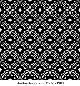 Vector monochrome pattern, Abstract texture for fabric print, card, table cloth, furniture, banner, cover, invitation, decoration, wrapping.