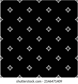 Vector monochrome pattern, Abstract texture for fabric print, card, table cloth, furniture, banner, cover, invitation, decoration, wrapping.