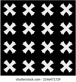 Vector monochrome pattern, Abstract texture for fabric print, card, table cloth, furniture, banner, cover, invitation, decoration, wrapping.