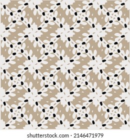Vector monochrome pattern, Abstract texture for fabric print, card, table cloth, furniture, banner, cover, invitation, decoration, wrapping.