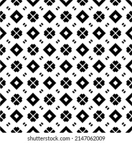 Vector monochrome pattern, Abstract texture for fabric print, card, table cloth, furniture, banner, cover, invitation, decoration, wrapping.