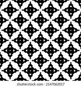 Vector monochrome pattern, Abstract texture for fabric print, card, table cloth, furniture, banner, cover, invitation, decoration, wrapping.