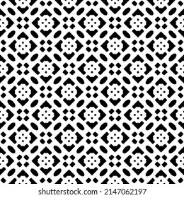 Vector monochrome pattern, Abstract texture for fabric print, card, table cloth, furniture, banner, cover, invitation, decoration, wrapping.