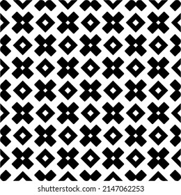 Vector monochrome pattern, Abstract texture for fabric print, card, table cloth, furniture, banner, cover, invitation, decoration, wrapping.