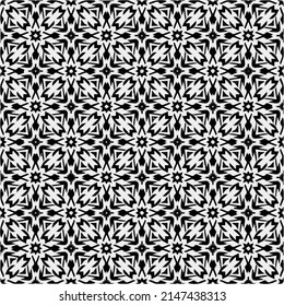 Vector monochrome pattern, Abstract texture for fabric print, card, table cloth, furniture, banner, cover, invitation, decoration, wrapping.