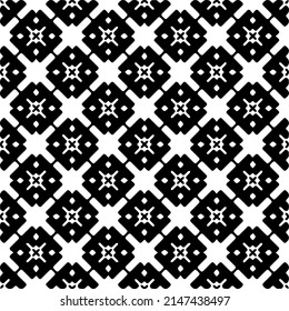Vector monochrome pattern, Abstract texture for fabric print, card, table cloth, furniture, banner, cover, invitation, decoration, wrapping.