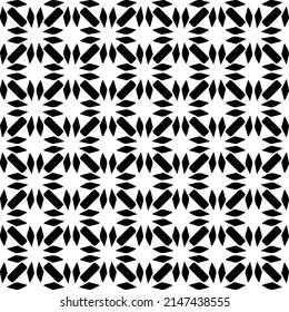 Vector monochrome pattern, Abstract texture for fabric print, card, table cloth, furniture, banner, cover, invitation, decoration, wrapping.