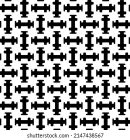 Vector monochrome pattern, Abstract texture for fabric print, card, table cloth, furniture, banner, cover, invitation, decoration, wrapping.